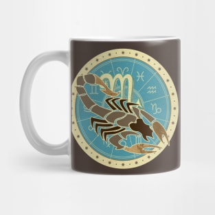 Vintage Scorpio Zodiac Art Mug